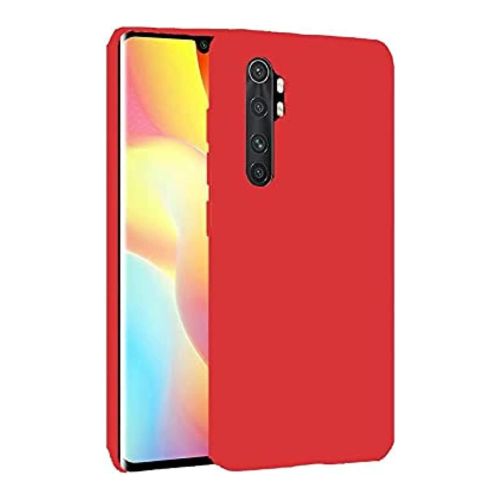 StraTG Red Silicon Cover for Xiaomi Mi Note 10 Lite - Slim and Protective Smartphone Case 