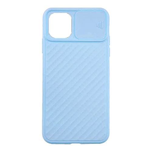 StraTG Light Blue Case with Sliding Camera Protector for iPhone 12 / 12 Pro - Stylish and Protective Smartphone Case