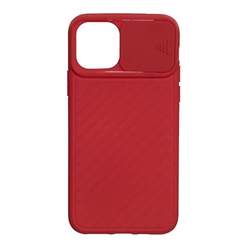 StraTG Red Case with Sliding Camera Protector for iPhone 12 / 12 Pro - Stylish and Protective Smartphone Case