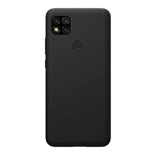 StraTG Black Silicon Cover for Xiaomi Redmi 9C - Slim and Protective Smartphone Case 