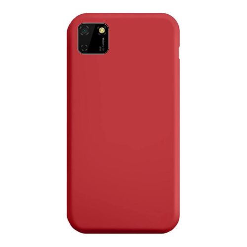 StraTG Red Silicon Cover for Huawei Y5p - Slim and Protective Smartphone Case 