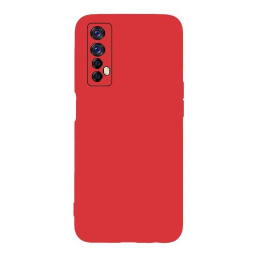 StraTG Red Silicon Cover for Oppo Realme 7 - Slim and Protective Smartphone Case with Camera Protection