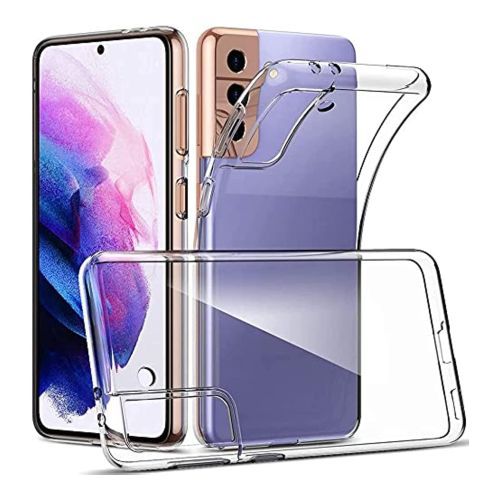 StraTG Transparent Silicon Cover for Samsung S21 Plus - Slim and Protective Smartphone Case 