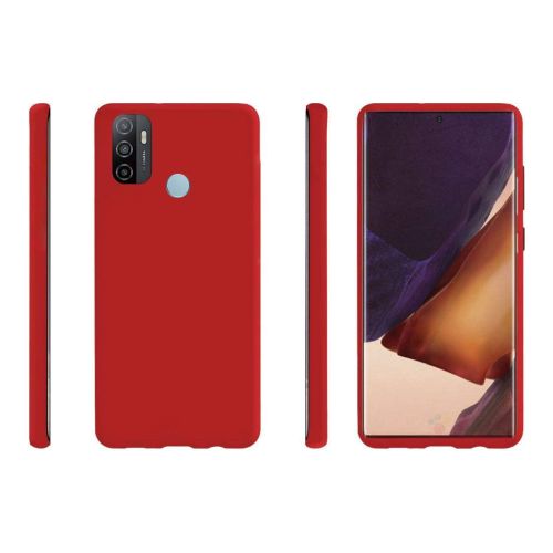 StraTG Red Silicon Cover for Oppo A32 / A33 / A53 - Slim and Protective Smartphone Case 