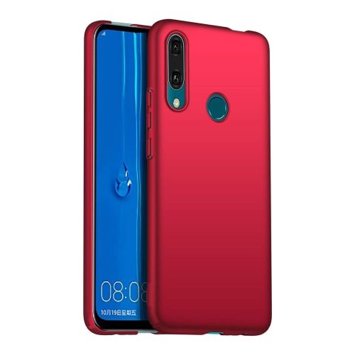 ستراتيجى جراب حماية سيليكون احمر ميتاليك للمحمول Huawei Y9 Prime 2019