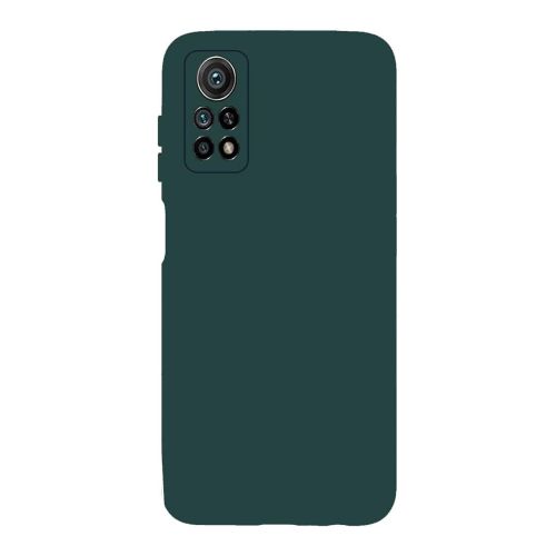 StraTG Dark Green Silicon Cover for Xiaomi Mi 10 - Slim and Protective Smartphone Case with Camera Protection