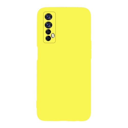 StraTG Yellow Silicon Cover for Oppo Realme 7 - Slim and Protective Smartphone Case with Camera Protection