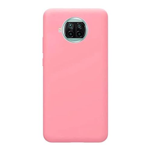 StraTG Pink Silicon Cover for Xiaomi Mi 10T Lite - Slim and Protective Smartphone Case 