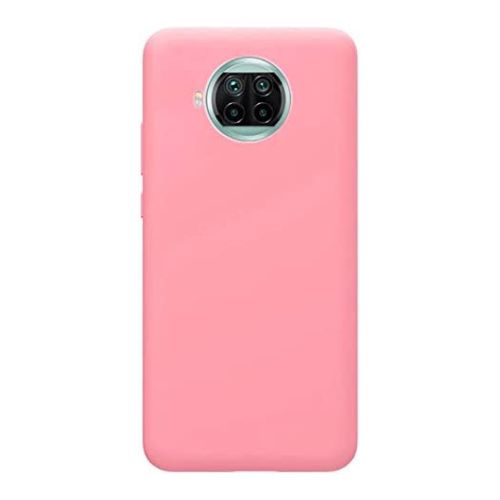 StraTG Pink Silicon Cover for Xiaomi Mi 10T Lite - Slim and Protective Smartphone Case 