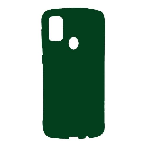 StraTG Dark Green Silicon Cover for Samsung M31 - Slim and Protective Smartphone Case 