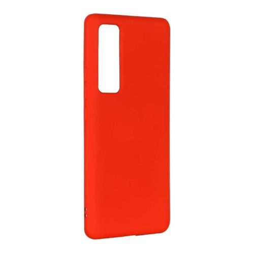 StraTG Red Silicon Cover for Huawei Nova 7 - Slim and Protective Smartphone Case 