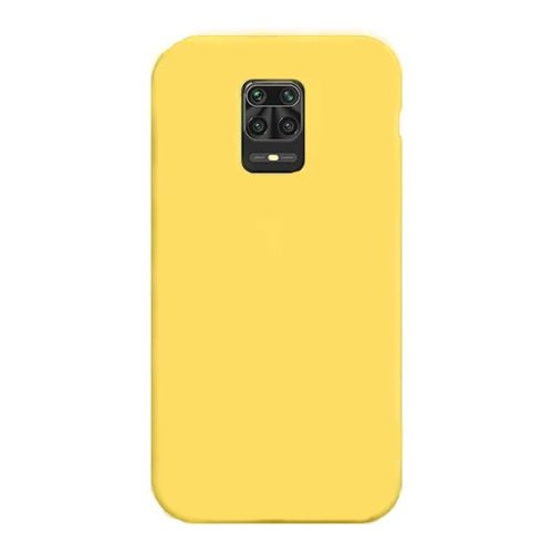 StraTG Yellow Silicon Cover for Xiaomi Redmi Note 9s/Note 9 Pro Max/ Note 9 Pro - Slim and Protective Smartphone Case 