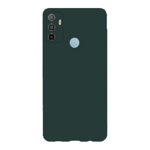 StraTG Dark Green Silicon Cover for Oppo A32 / A33 / A53 - Slim and Protective Smartphone Case with Camera Protection
