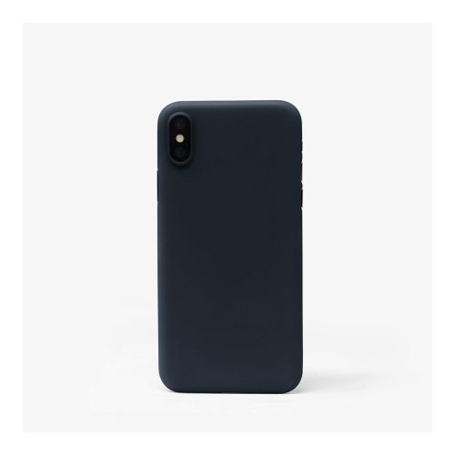 StraTG Black Silicon Cover for iPhone X / XS - Slim and Protective Smartphone Case 