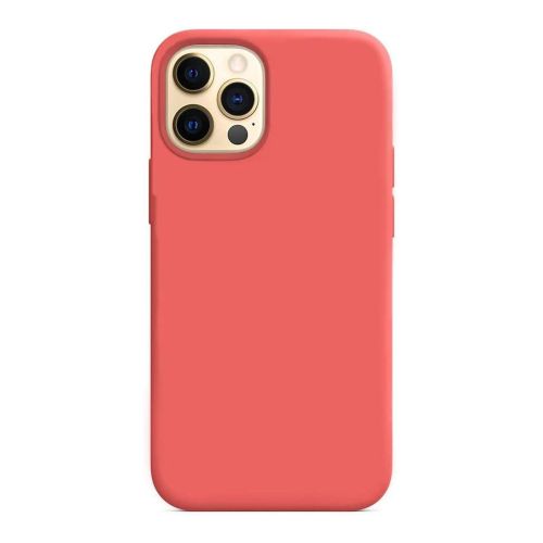 StraTG Coral Silicon Cover for iPhone 12 Pro Max - Slim and Protective Smartphone Case 