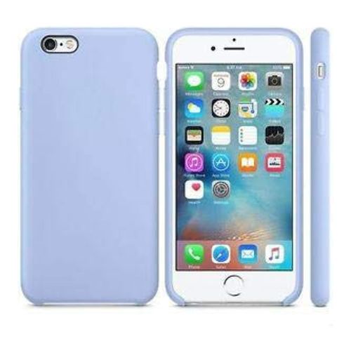 StraTG Light Blue Silicon Cover for iPhone 6 Plus / 6S Plus - Slim and Protective Smartphone Case 