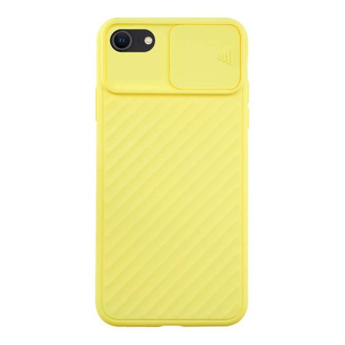 StraTG Yellow Case with Sliding Camera Protector for iPhone 7 Plus / 8 Plus - Stylish and Protective Smartphone Case