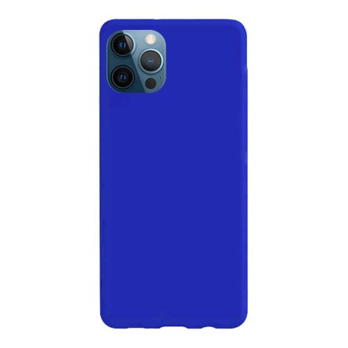 StraTG Royal Blue Silicon Cover for iPhone 12 Pro Max - Slim and Protective Smartphone Case 