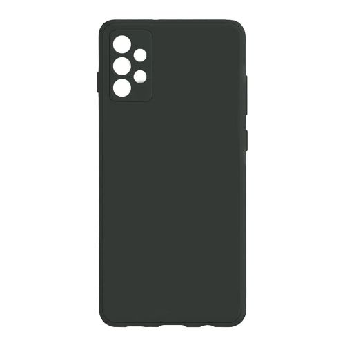 StraTG Black Silicon Cover for Samsung A32 - Slim and Protective Smartphone Case [Feature]