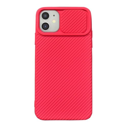 StraTG Hot Pink Case with Sliding Camera Protector for iPhone 11 - Stylish and Protective Smartphone Case