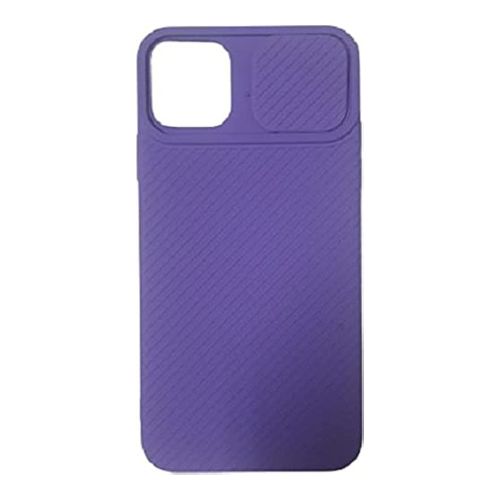 StraTG Purple Repeated Case with Sliding Camera Protector for iPhone 11 - Stylish and Protective Smartphone Case