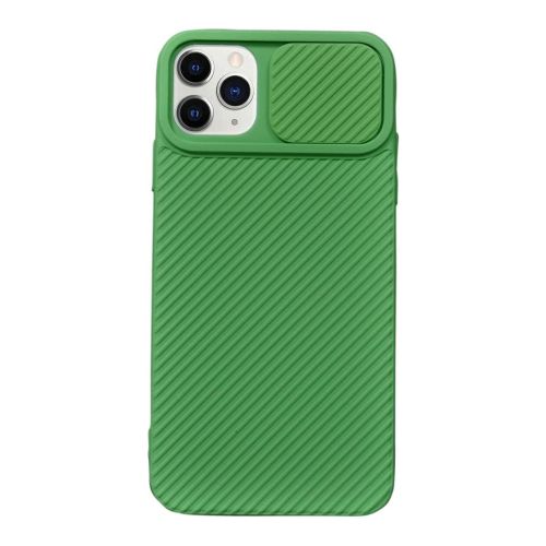 StraTG Light Green Case with Sliding Camera Protector for iPhone 11 Pro Max - Stylish and Protective Smartphone Case