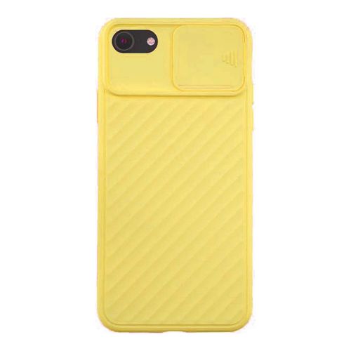 StraTG Yellow Case with Sliding Camera Protector for iPhone 6P / 6SP / 7P / 8P - Stylish and Protective Smartphone Case