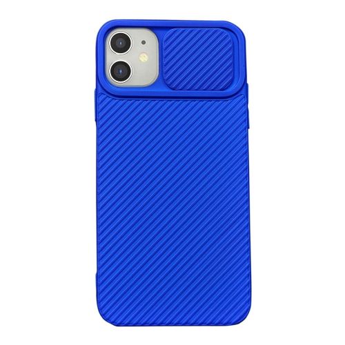 StraTG Royal Blue Case with Sliding Camera Protector for iPhone 11 - Stylish and Protective Smartphone Case