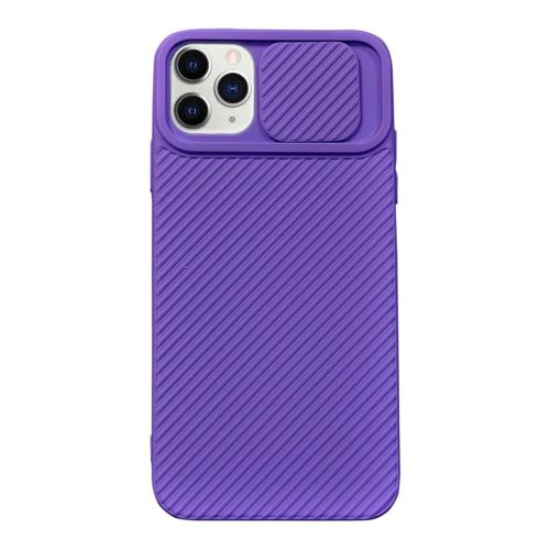 StraTG Purple Case with Sliding Camera Protector for iPhone 11 Pro - Stylish and Protective Smartphone Case