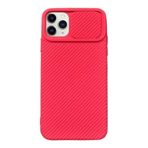 StraTG Hot Pink Case with Sliding Camera Protector for iPhone 11 Pro - Stylish and Protective Smartphone Case