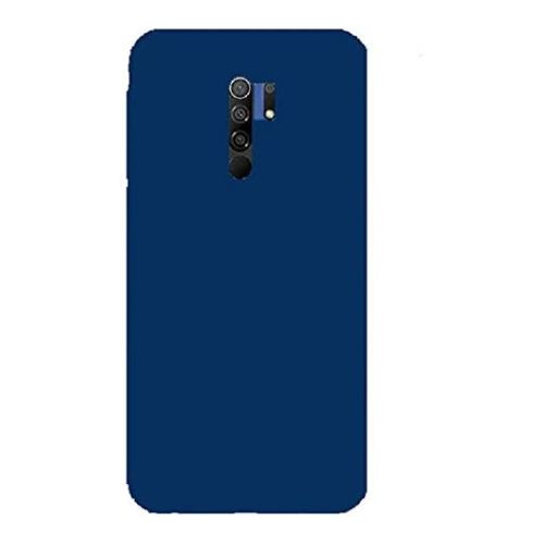 StraTG Dark Blue Silicon Cover for Xiaomi Redmi 9 - Slim and Protective Smartphone Case 