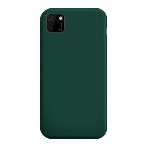 StraTG Dark Green Silicon Cover for Huawei Y5p - Slim and Protective Smartphone Case 