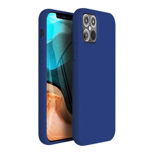 StraTG Blue Silicon Cover for iPhone 12 Mini - Slim and Protective Smartphone Case 