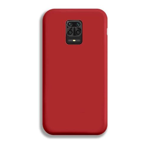 StraTG Red Silicon Cover for Xiaomi Redmi Note 9s/Note 9 Pro Max/ Note 9 Pro - Slim and Protective Smartphone Case 