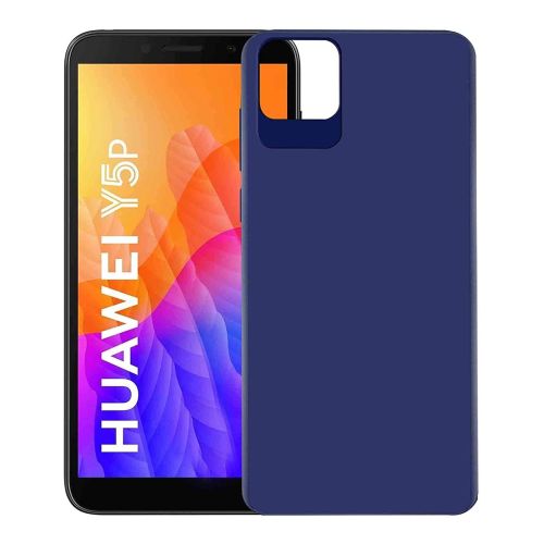 StraTG Dark Blue Silicon Cover for Huawei Y5p - Slim and Protective Smartphone Case 