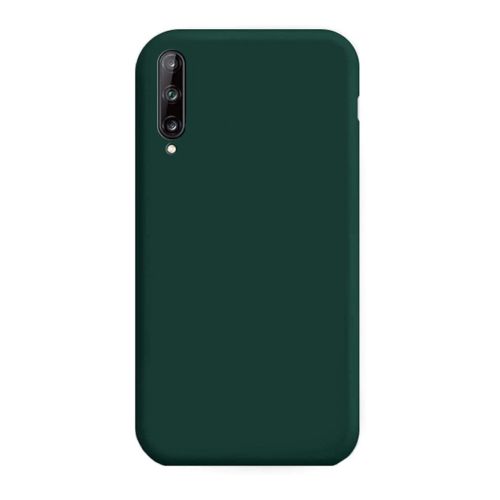 StraTG Dark Green Silicon Cover for Huawei Y8p - Slim and Protective Smartphone Case 