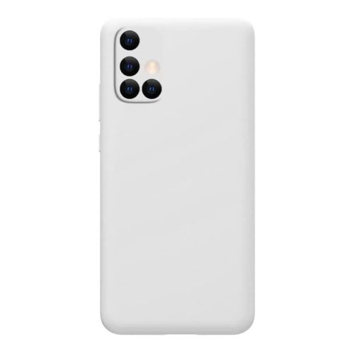 StraTG White Silicon Cover for Xiaomi Redmi 10 - Slim and Protective Smartphone Case with Camera Protection