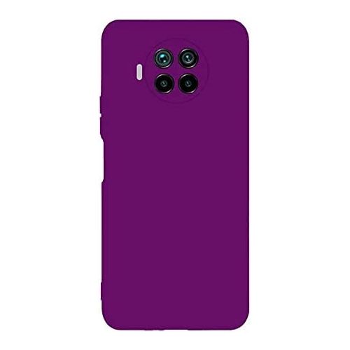 StraTG Purple Silicon Cover for Xiaomi Mi 10T Lite - Slim and Protective Smartphone Case with Camera Protection