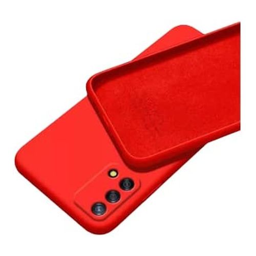 StraTG Red Silicon Cover for Oppo A55 - Slim and Protective Smartphone Case with Camera Protection