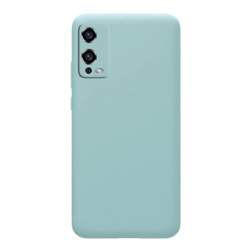 StraTG Light Blue Silicon Cover for Oppo A55 - Slim and Protective Smartphone Case with Camera Protection