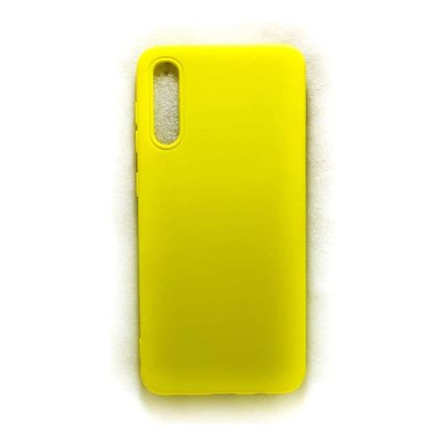 StraTG Yellow Silicon Cover for Samsung A30s / A50 / A50s - Slim and Protective Smartphone Case 