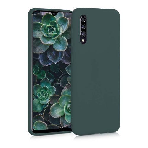 StraTG Green Silicon Cover for Samsung A30s / A50 / A50s - Slim and Protective Smartphone Case 