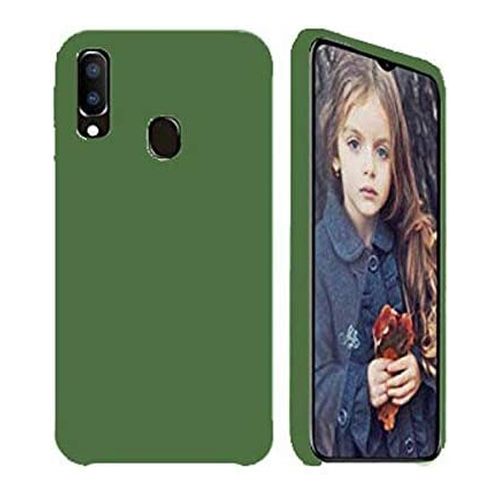 StraTG Green Silicon Cover for Samsung A20 / A30 / M10s - Slim and Protective Smartphone Case 