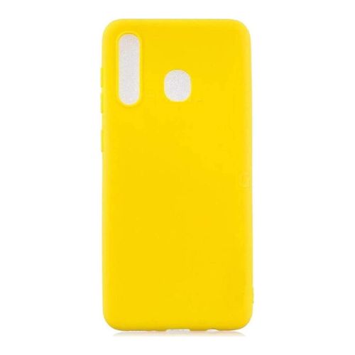 StraTG Yellow Silicon Cover for Samsung A20 / A30 / M10s - Slim and Protective Smartphone Case 