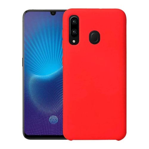 StraTG Red Silicon Cover for Samsung A20s - Slim and Protective Smartphone Case 