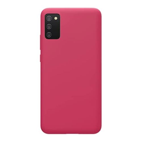 StraTG Fuchsia Silicon Cover for Samsung A02s - Slim and Protective Smartphone Case [Feature]