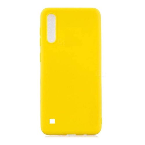 StraTG Yellow Silicon Cover for Samsung A10 - Slim and Protective Smartphone Case 