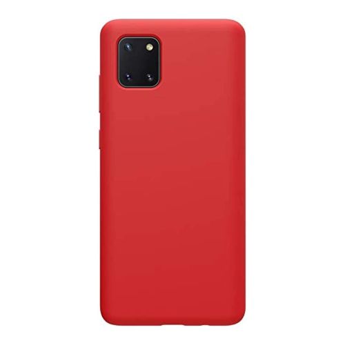 StraTG Red Silicon Cover for Samsung Note 10 Lite - Slim and Protective Smartphone Case 