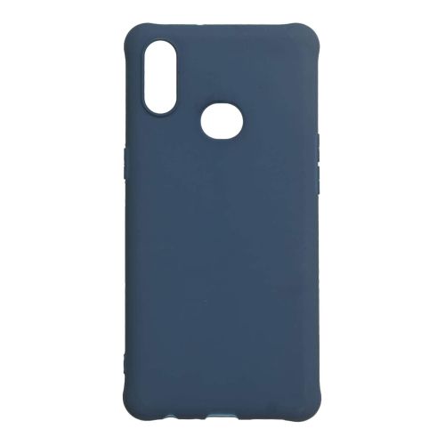 StraTG Dark Blue Silicon Cover for Samsung A10s - Slim and Protective Smartphone Case 