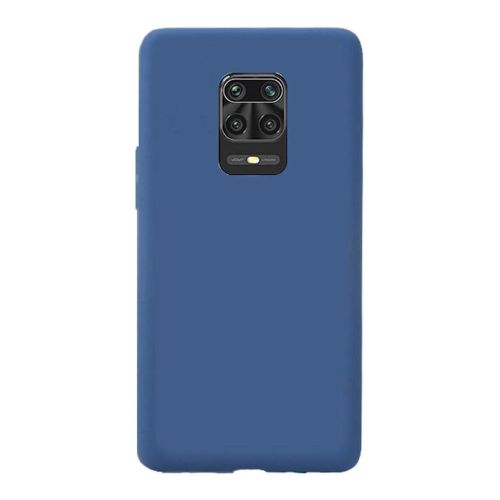 StraTG Blue Silicon Cover for Xiaomi Redmi Note 9s/Note 9 Pro Max/ Note 9 Pro - Slim and Protective Smartphone Case 